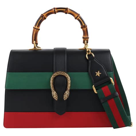 black gucci bag with red and green stripe|red Gucci marmont bag.